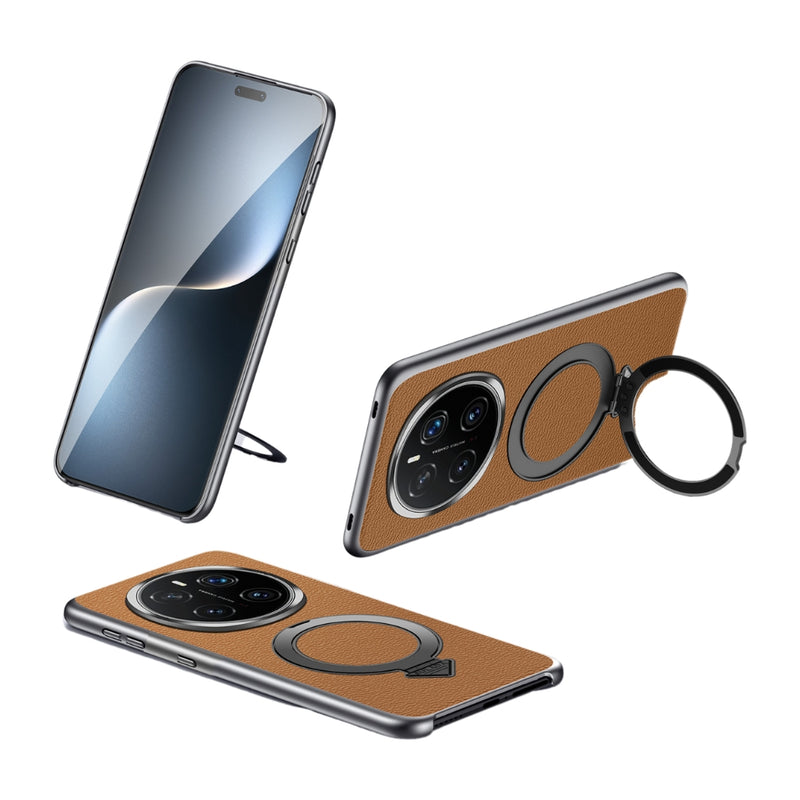 Load image into Gallery viewer, Honor Magic7 Pro (PTP-N49, PTP-AN10) - Top Grain Leather MagSafe Magnetic Holder Phone Case - Polar Tech Australia