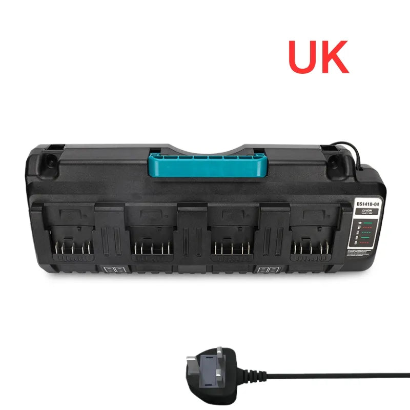 Cargue la imagen en el visor de la galería, Replacement Four - Socket Port Fast Charger For Bosch 14.4V-18V Electrical Tool Li-Ion Battery - Polar Tech Australia
