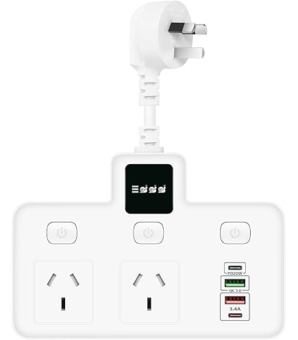 Multi-function Socket Power Strip Extension Board 2 Outlets + 2 USB + 2 USB-C PD 20W - Polar Tech Australia