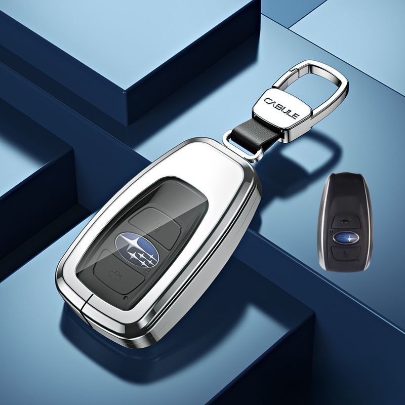 Load image into Gallery viewer, Subaru Alloy + TPU Film Protection Car Key Fob Case Cover For Outback, Forester, Impreza, WRX, XV, Crosstrek, Legacy - Polar Tech Australia