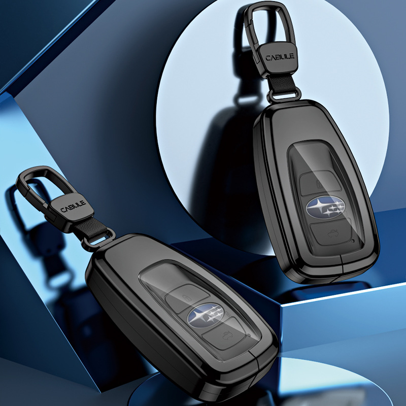 Load image into Gallery viewer, Subaru Alloy + TPU Film Protection Car Key Fob Case Cover For Outback, Forester, Impreza, WRX, XV, Crosstrek, Legacy - Polar Tech Australia