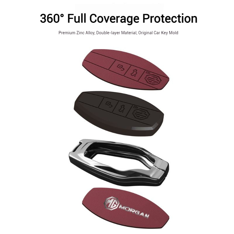 Load image into Gallery viewer, MG Full coverage protection with Zinc Alloy Car Key Fob Case Cover For MG7 2023 2024 - Polar Tech Australia