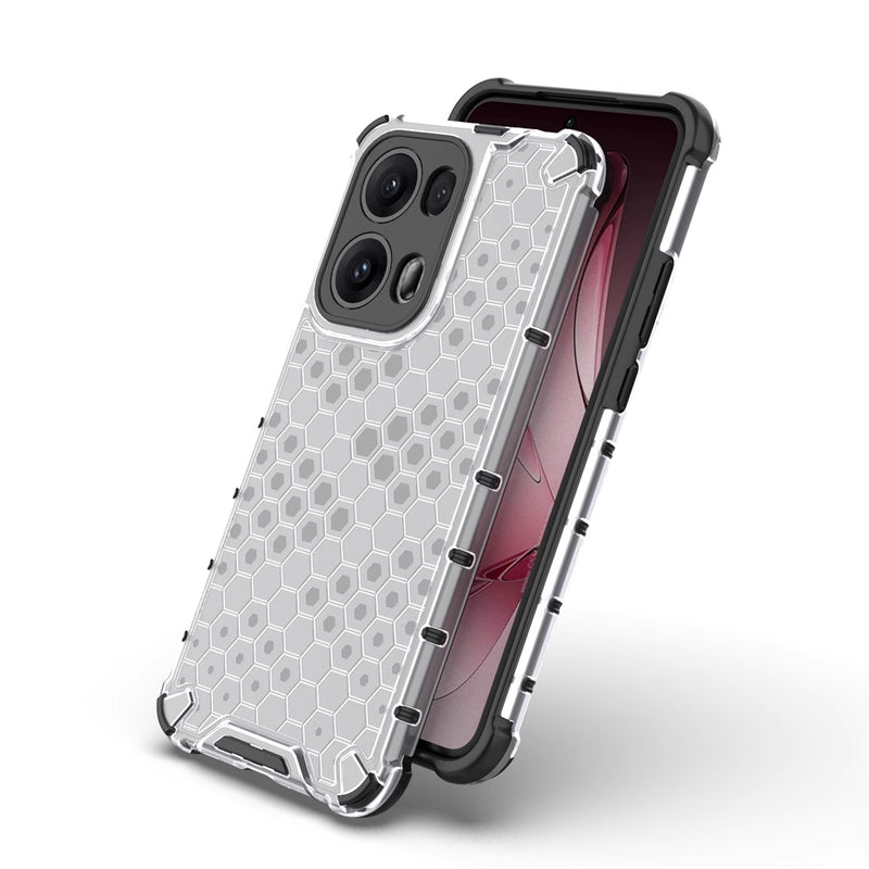 Cargue la imagen en el visor de la galería, OPPO Reno13 Pro 5G (CPH2697) - Honeycomb Transparent Shockproof Protection Case - Polar Tech Australia
