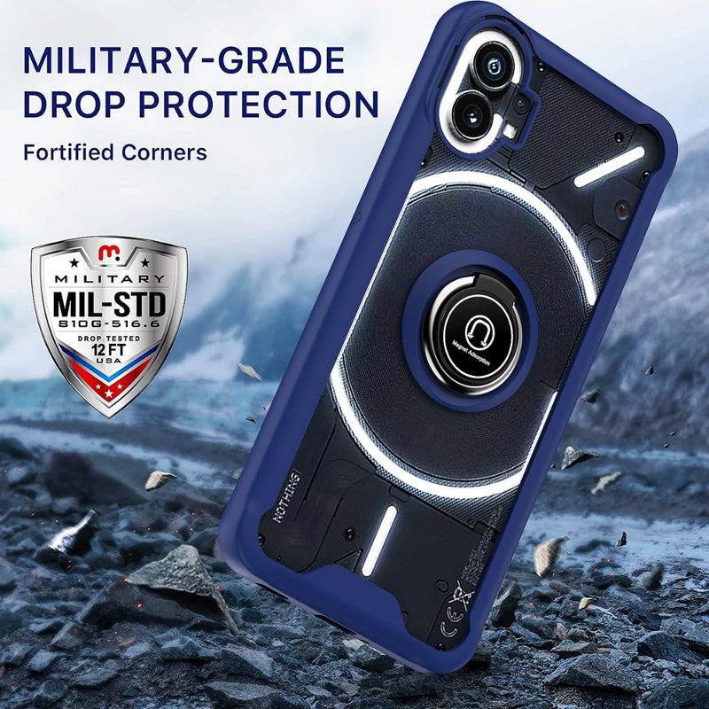 Load image into Gallery viewer, Nothing Phone (1) - Armor Matte Magnetic Ring Stand Case - Polar Tech Australia
