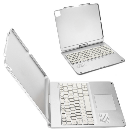 Apple iPad Pro 13-inch 7th Gen (2024) 360° Rotating Wireless Touchpad Keyboard Flip Cover Case - Polar Tech Australia