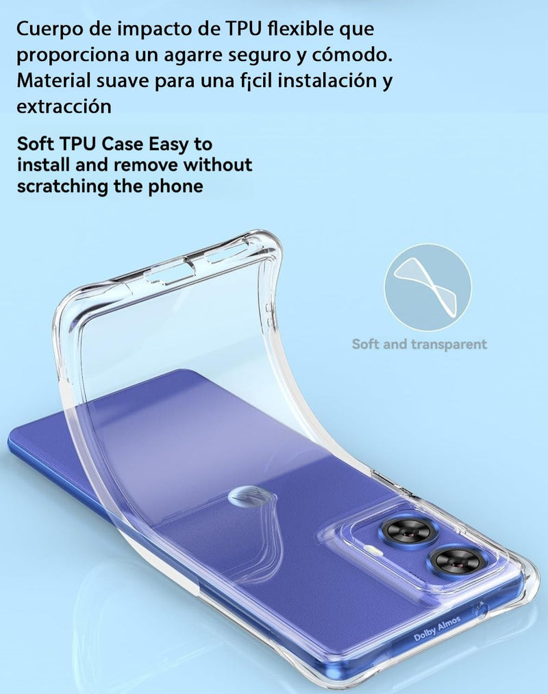 Chargez l'image dans la visionneuse de la galerie, Motorola Moto G85 5G/S50 Neo - AirPillow Cushion Transparent Soft Clear TPU Four Corners Protective Case - Polar Tech Australia