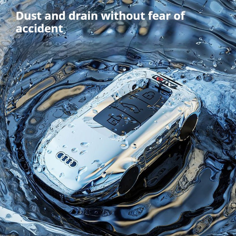 Load image into Gallery viewer, Audi Zinc Alloy Silicone Car Key Fob Case Cover For A3, A4, A5, A6, A8, Q2, Q5, Q7, Q8, e-tron - Polar Tech Australia