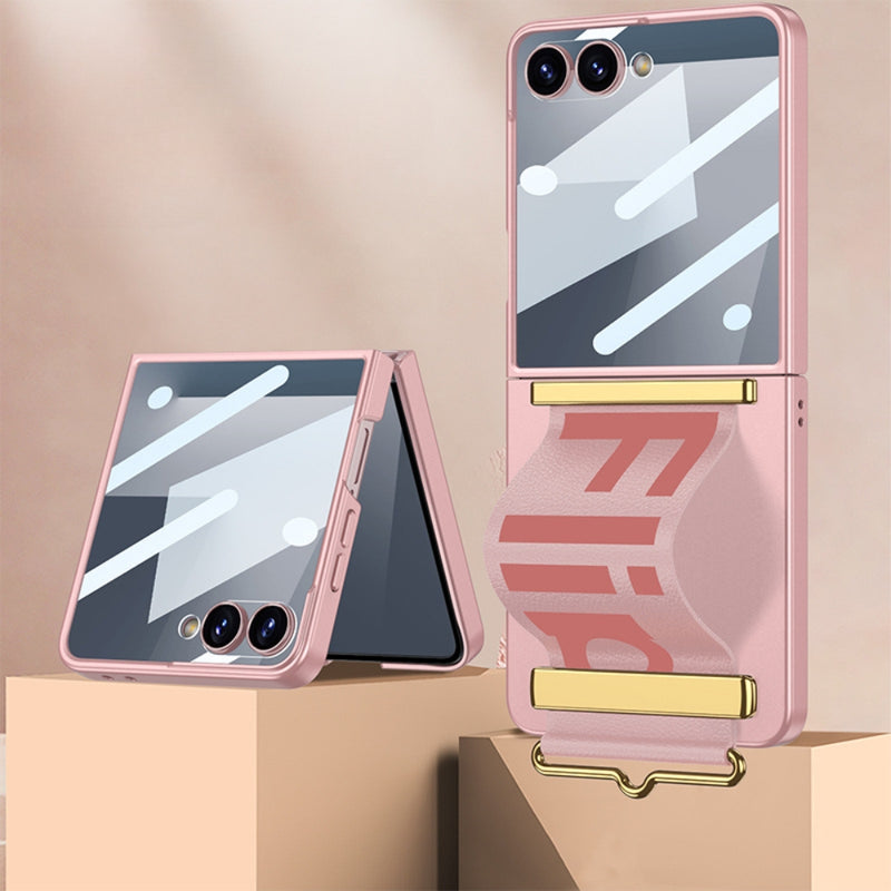 Chargez l'image dans la visionneuse de la galerie, Samsung Galaxy Z Flip7 5G - Integrated Ultra-thin Wristband Holder Phone Case - Polar Tech Australia