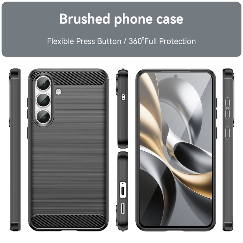 Load image into Gallery viewer, Samsung Galaxy S25 FE (SM-S731) - Carbon Fiber Brushed Texture TPU Phone Case - Polar Tech Australia