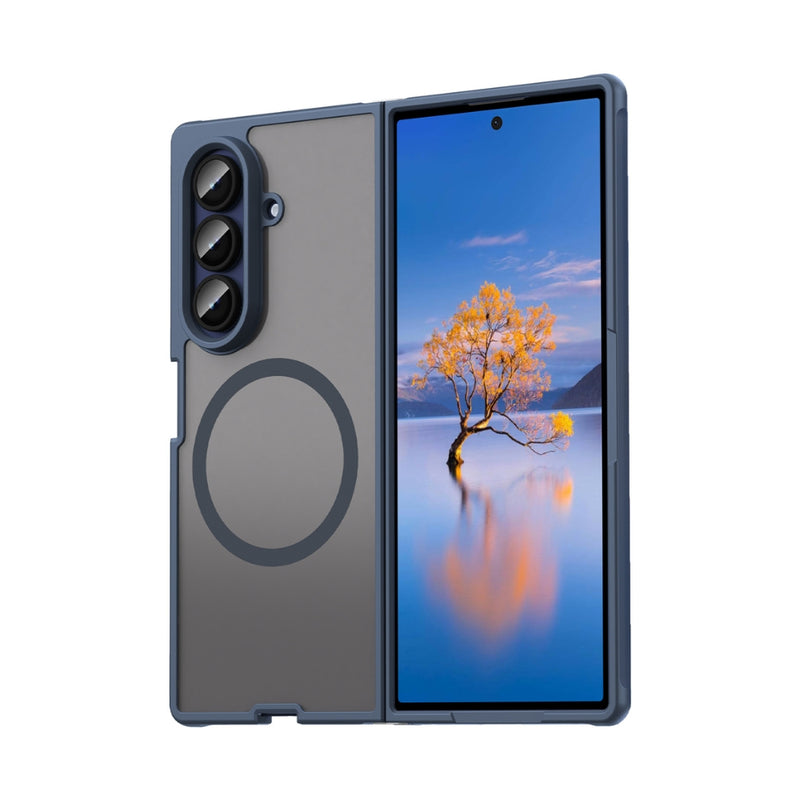 Cargue la imagen en el visor de la galería, Samsung Galaxy Z Fold7 5G - Fan Dun Series TPU Hybrid PC Frosted Magsafe Phone Case - Polar Tech Australia