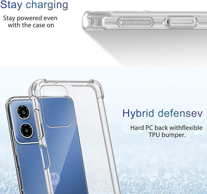 Cargue la imagen en el visor de la galería, Motorola Moto G45 - AirPillow Cushion Transparent Soft Clear TPU Four Corners Protective Case - Polar Tech Australia