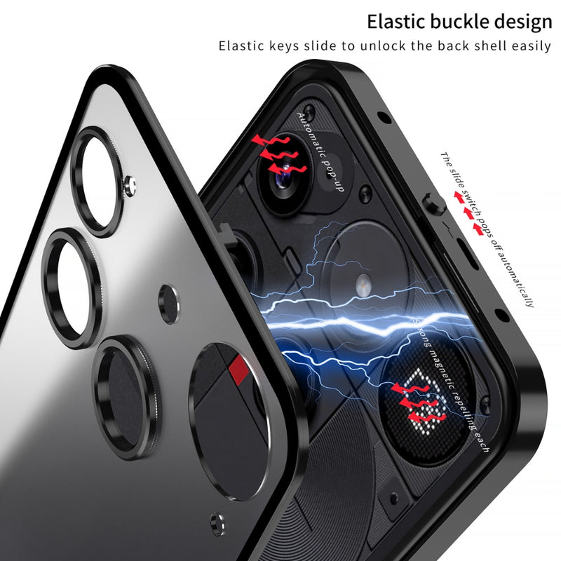Cargue la imagen en el visor de la galería, Nothing Phone (3) - Snap Buckle Metal Frame Frosted Phone Case - Polar Tech Australia