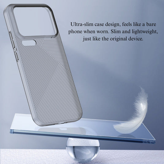 Xiaomi Mi 17 - PC Geometric Stripe Skin-Feel Phone Case