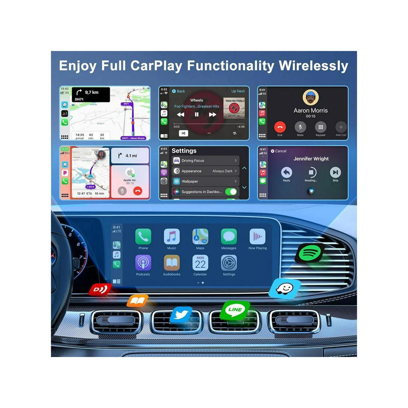 Cargue la imagen en el visor de la galería, Plug and Play Mini Wireless CarPlay USB Adapter or iPhone 11/12/13/14/15/16 - Polar Tech Australia