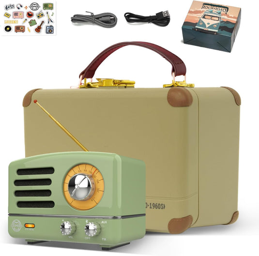 Muzen OTR Metal Portable Bluetooth Speaker / FM Radio - Green - Polar Tech Australia