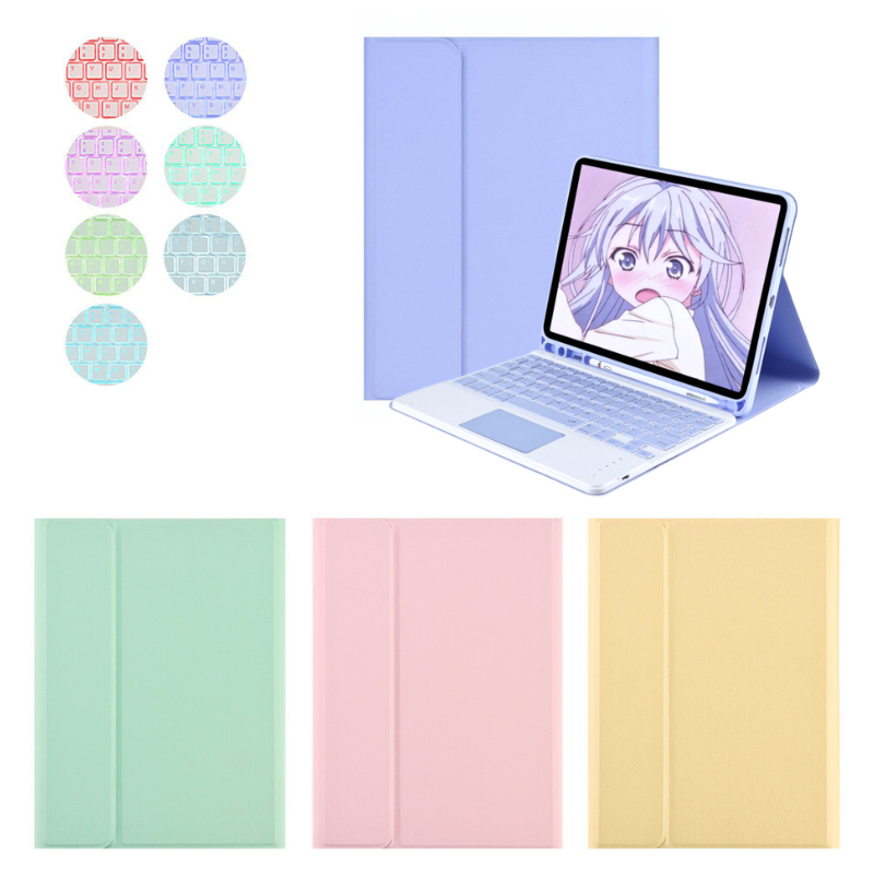 Load image into Gallery viewer, Apple iPad 5/6 9.7'' 5/6th Gen (2017/2018) Smart Wireless Keyboard Flip Case With Backlit - i-Station Mobile Phone & Electronic Device Repair and Accessories