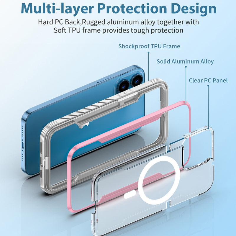 Cargue la imagen en el visor de la galería, Apple iPhone 17 Air - Shield Shockproof Heavy Duty Armor Case Cover With Magnetic Ring - Polar Tech Australia