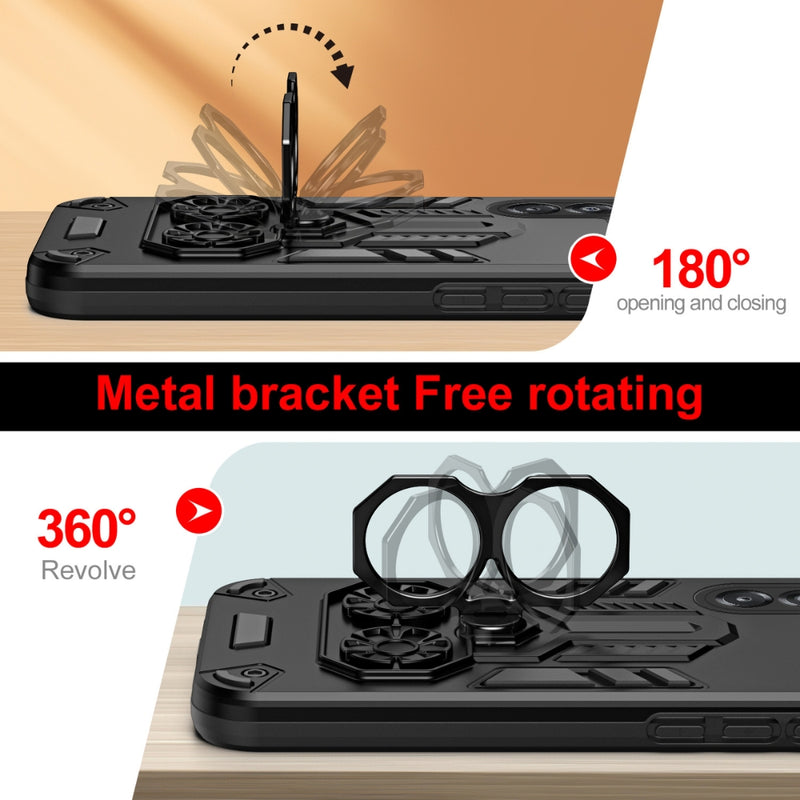 Chargez l'image dans la visionneuse de la galerie, Samsung Galaxy A07 4G (SM-A075) - Double-Ring Holder PC Hybrid TPU Phone Case - Polar Tech Australia