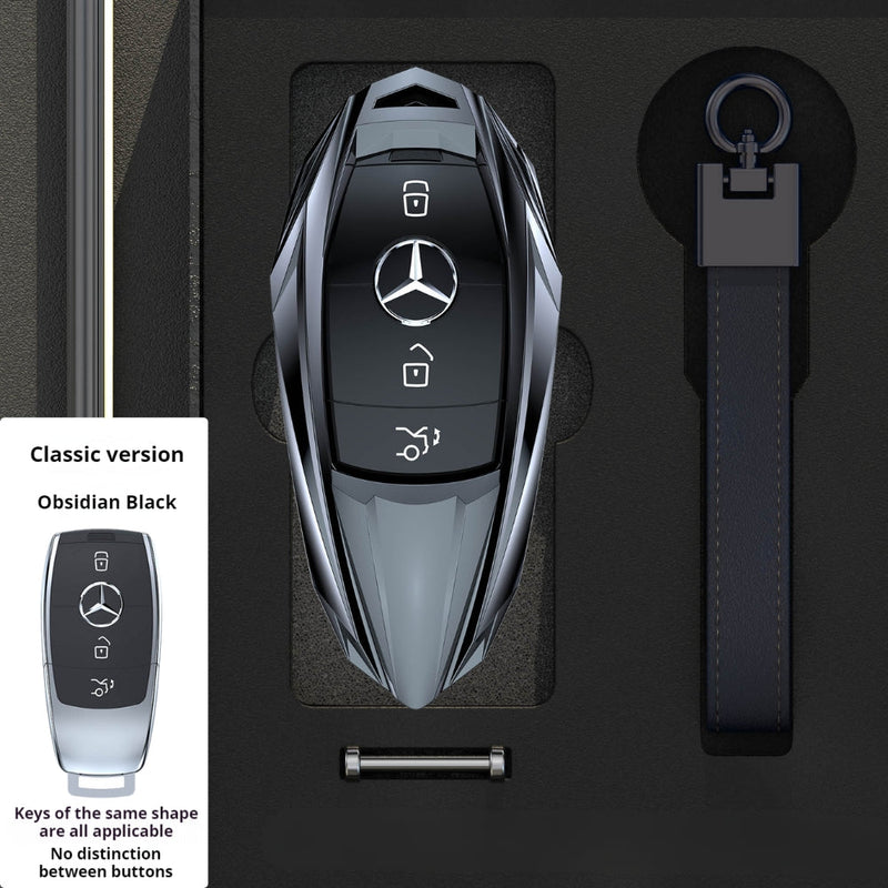 Load image into Gallery viewer, Mercedes Benz Mecha Style Zinc Alloy Car Key Fob Case Cover For Benz A, B, C, E, S, G-Class, GLA, GLB, GLC, GLE, GLS, CLA, CLS, EQC - Polar Tech Australia
