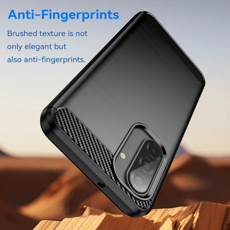 Chargez l'image dans la visionneuse de la galerie, Samsung Galaxy A17 (SM-A176) - Carbon Fiber Brushed Texture TPU Phone Case - Polar Tech Australia