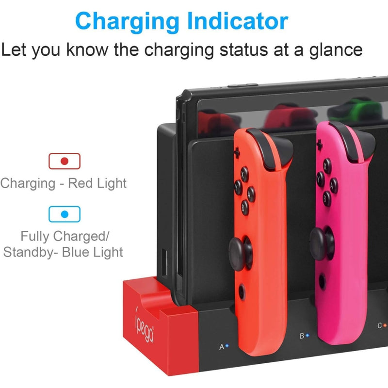 Load image into Gallery viewer, Compatible with Nintendo Switch JoyCon Charging Dock 1-4pcs Joy Con Charging Dock with Individual LED Indicator for Nintendo Switch Joy-Con