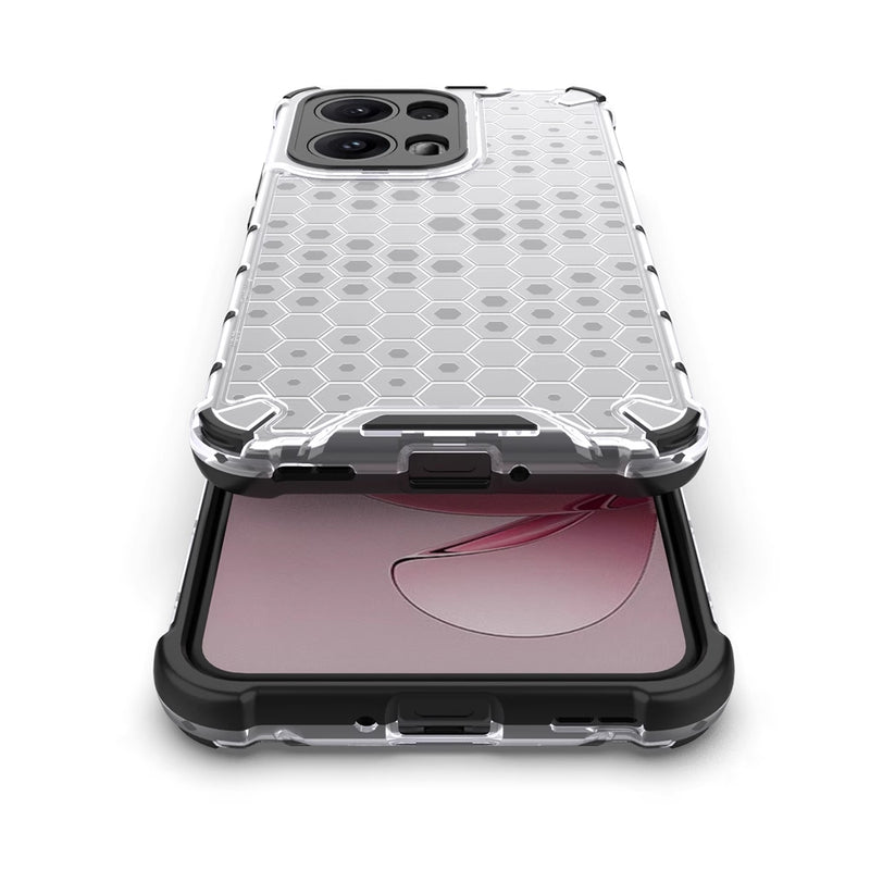 Cargue la imagen en el visor de la galería, OPPO Reno13 Pro 5G (CPH2697) - Honeycomb Transparent Shockproof Protection Case - Polar Tech Australia