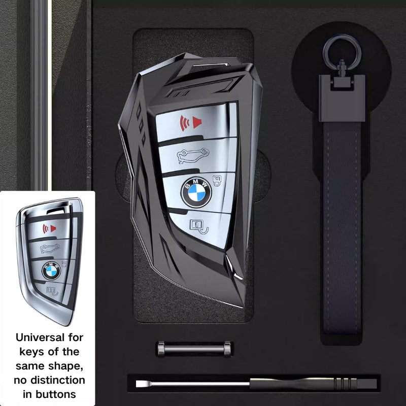 Load image into Gallery viewer, BMW Mecha Style Zinc Alloy Car Key Fob Case Cover For 1, 3, 5, 7 Series,X1, X3, X5, X6, X7 - Polar Tech Australia