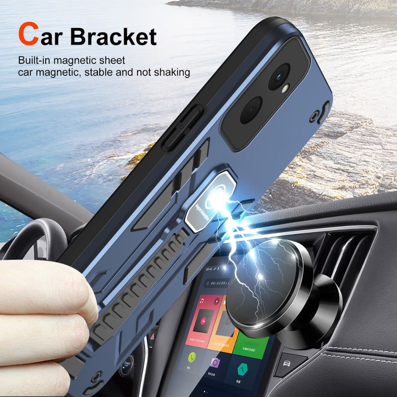 Chargez l'image dans la visionneuse de la galerie, Motorola Moto G84 - TPU + PC Full Body Shockproof Phone Case with a Hidden Kickstand - Polar Tech Australia
