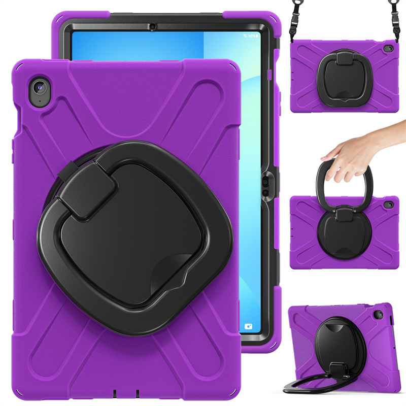 Cargue la imagen en el visor de la galería, Samsung Tab S10 FE Plus 13.1" 2025 - 360 Degree Rotation Heavy Duty EVA Kid Friendly Ring Holder Stand Case - i-Station Mobile Phone & Electronic Device Repair and Accessories