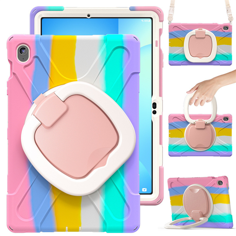 Cargue la imagen en el visor de la galería, Samsung Tab S10 FE Plus 13.1" 2025 - 360 Degree Rotation Heavy Duty EVA Kid Friendly Ring Holder Stand Case - i-Station Mobile Phone & Electronic Device Repair and Accessories