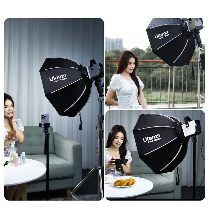Load image into Gallery viewer, Ulanzi 40cm / 60cm Quick Release Octagonal Softbox with Mini Bowens Mount - Polar Tech Australia