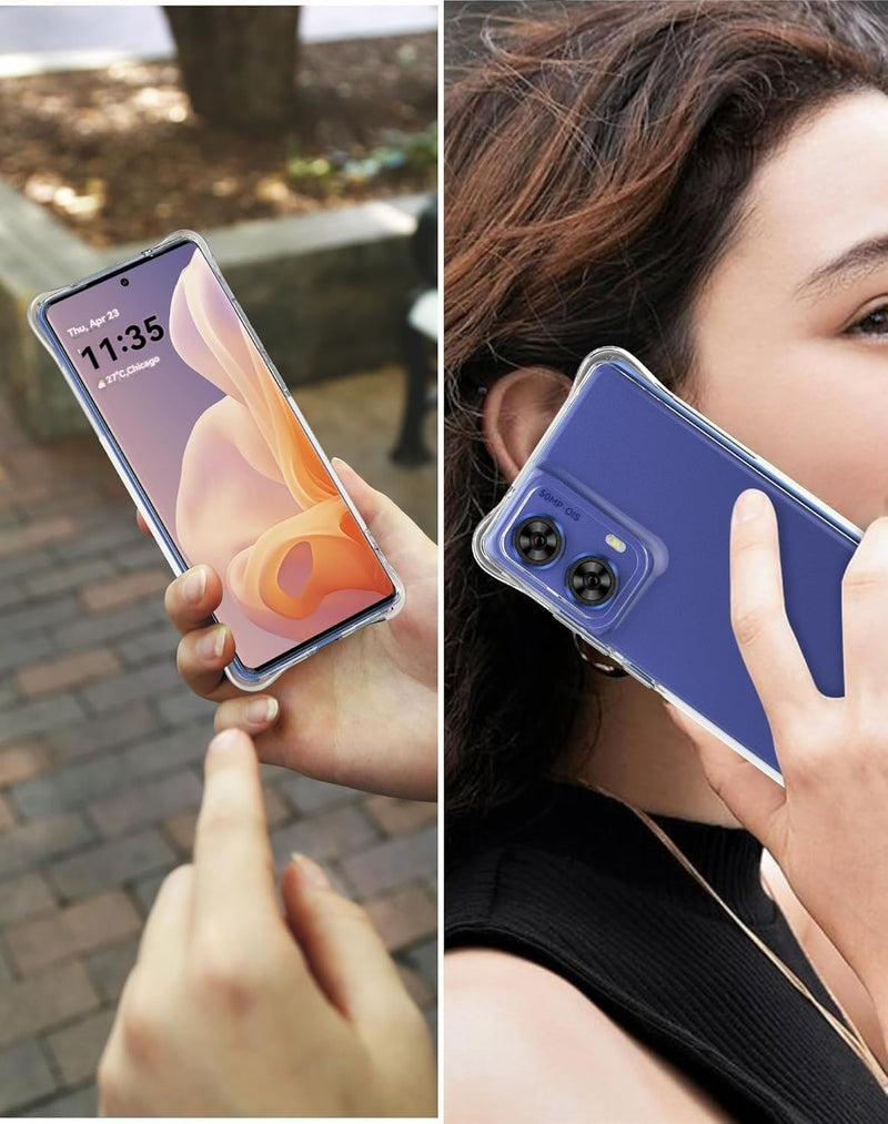 Chargez l'image dans la visionneuse de la galerie, Motorola Moto G85 5G/S50 Neo - AirPillow Cushion Transparent Soft Clear TPU Four Corners Protective Case - Polar Tech Australia