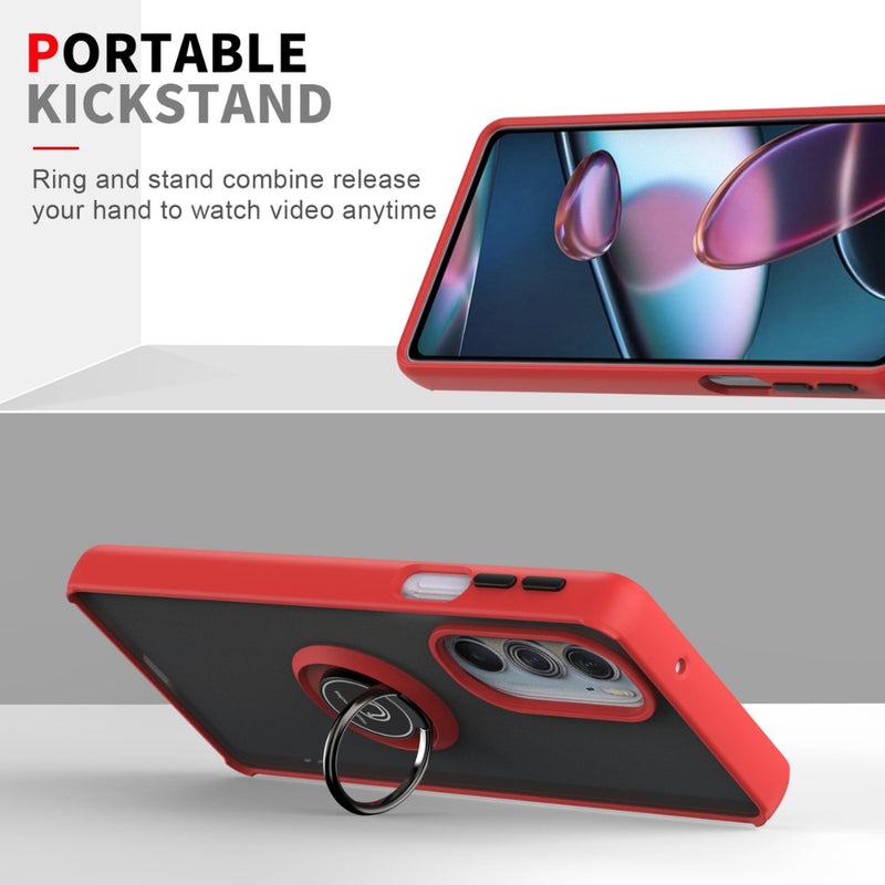 Cargue la imagen en el visor de la galería, Motorola Moto G35 - Armor Matte Magnetic Ring Stand Case - Polar Tech Australia
