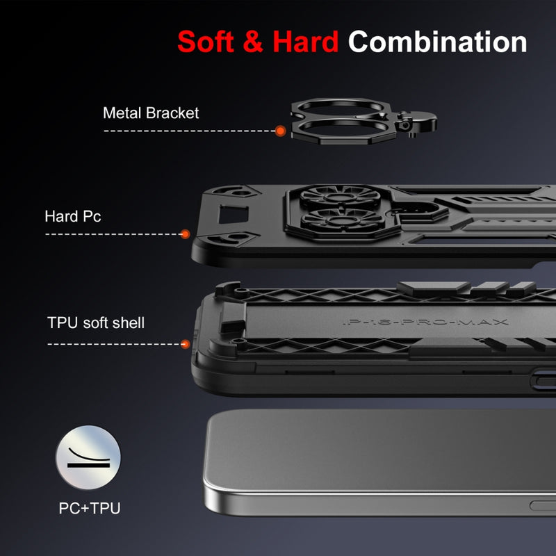 Chargez l'image dans la visionneuse de la galerie, Samsung Galaxy A07 4G (SM-A075) - Double-Ring Holder PC Hybrid TPU Phone Case - Polar Tech Australia