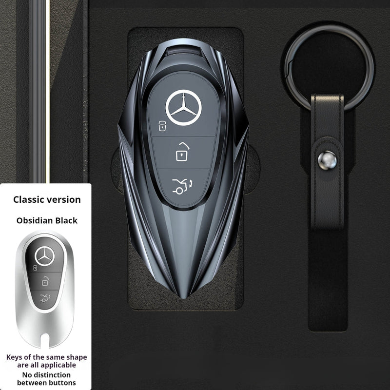 Load image into Gallery viewer, Mercedes Benz Mecha Style Zinc Alloy Car Key Fob Case Cover For Benz A, B, C, E, S, G-Class, GLA, GLB, GLC, GLE, GLS, CLA, CLS, EQC - Polar Tech Australia