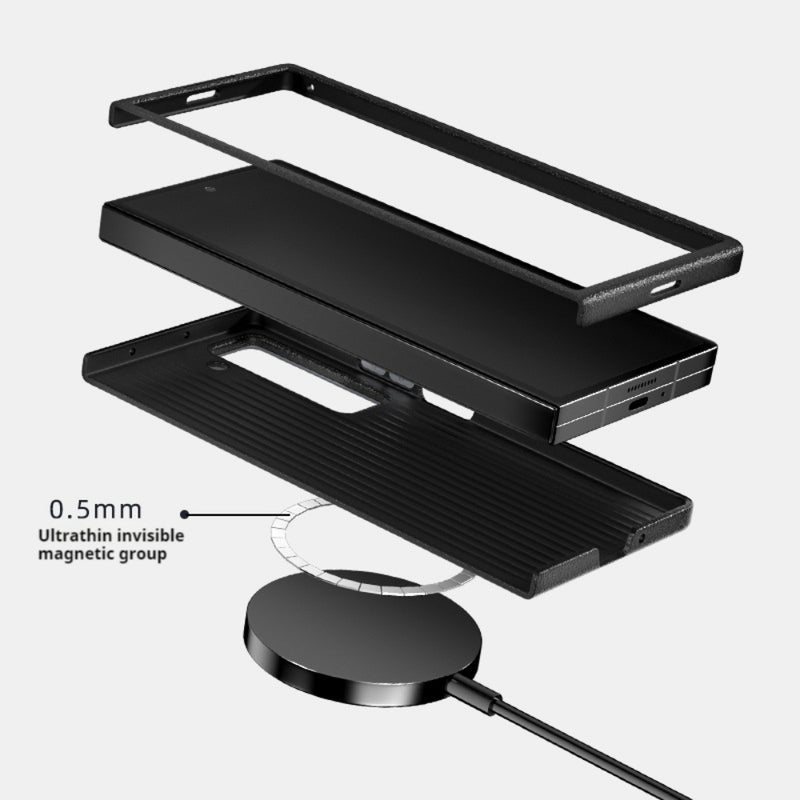 Chargez l'image dans la visionneuse de la galerie, Samsung Galaxy Z Fold 5 (SM-F946) - Carbon Fiber Series 6D Micro Relief MagSafe Phone Case - Polar Tech Australia