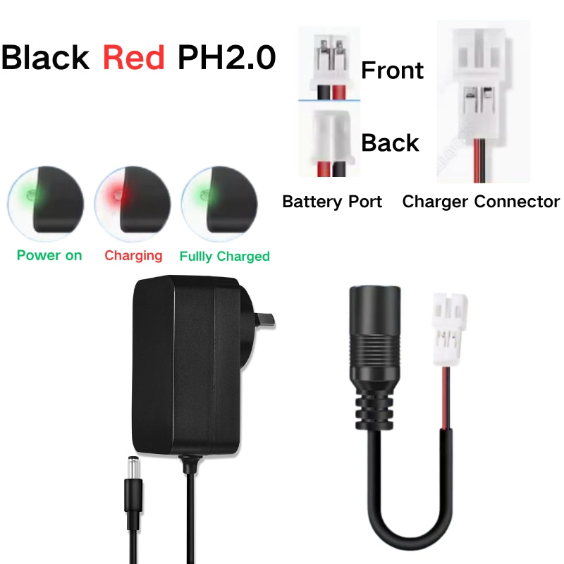 Cargue la imagen en el visor de la galería, Universal 7.4V PH2.0 Battery 18650 - Wall Charger Adpater - Polar Tech Australia