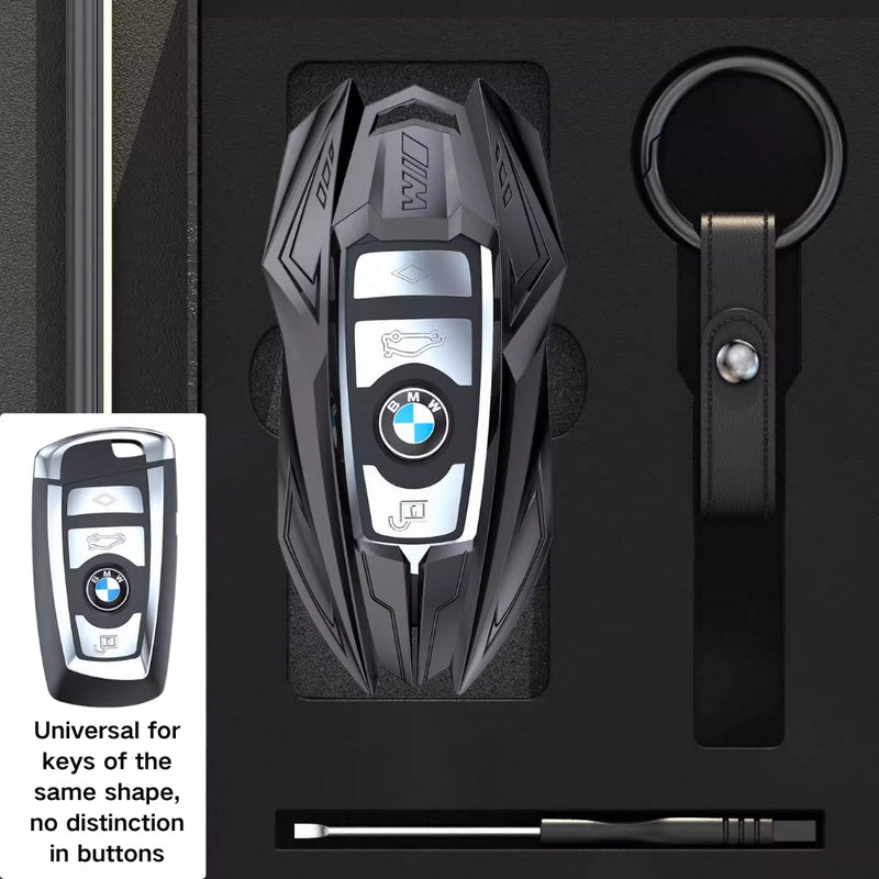 Load image into Gallery viewer, BMW Mecha Style Zinc Alloy Car Key Fob Case Cover For 1, 3, 5, 7 Series,X1, X3, X5, X6, X7 - Polar Tech Australia