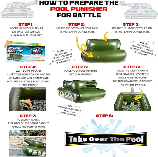 Pool Punisher Inflatable Toy Tank: Unleash Aquatic Mayhem - Polar Tech Australia