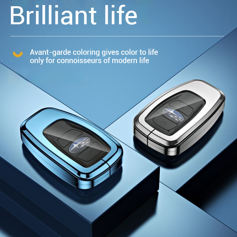 Load image into Gallery viewer, Subaru Alloy + TPU Film Protection Car Key Fob Case Cover For Outback, Forester, Impreza, WRX, XV, Crosstrek, Legacy - Polar Tech Australia