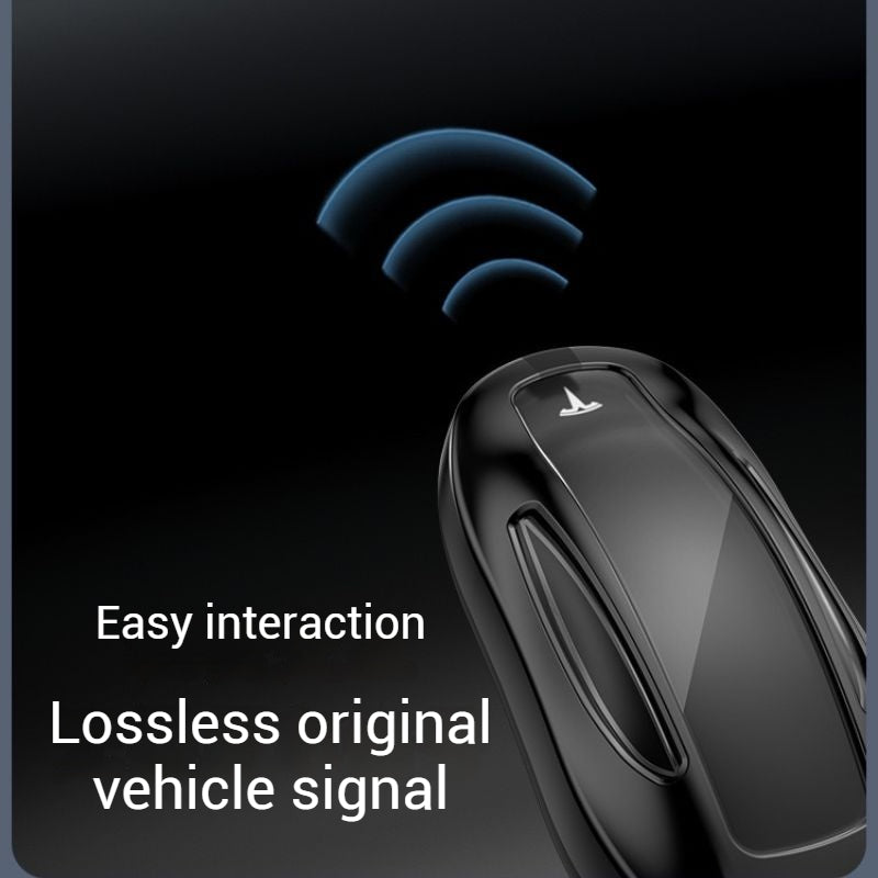 Load image into Gallery viewer, Tesla Full Aluminum Alloy + PU Leather Cover Car Key Fob Case for Model X - Polar Tech Australia