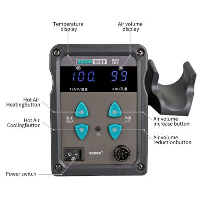 SUGON 858D Heat Gamo Air Gun Heating Element Soldering Iron Station (Straight Wind) - Polar Tech Australia