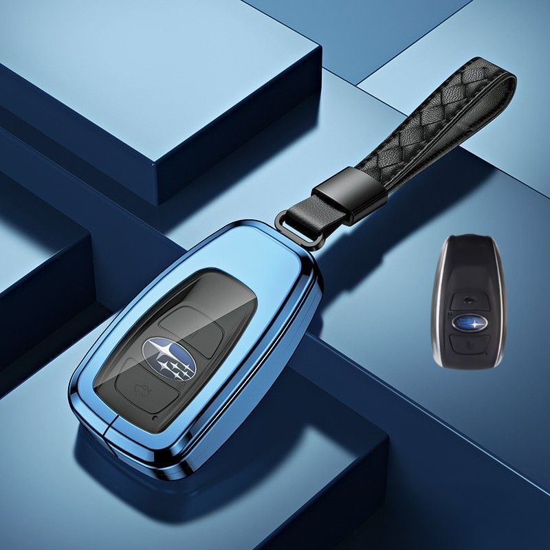 Load image into Gallery viewer, Subaru Alloy + TPU Film Protection Car Key Fob Case Cover For Outback, Forester, Impreza, WRX, XV, Crosstrek, Legacy - Polar Tech Australia