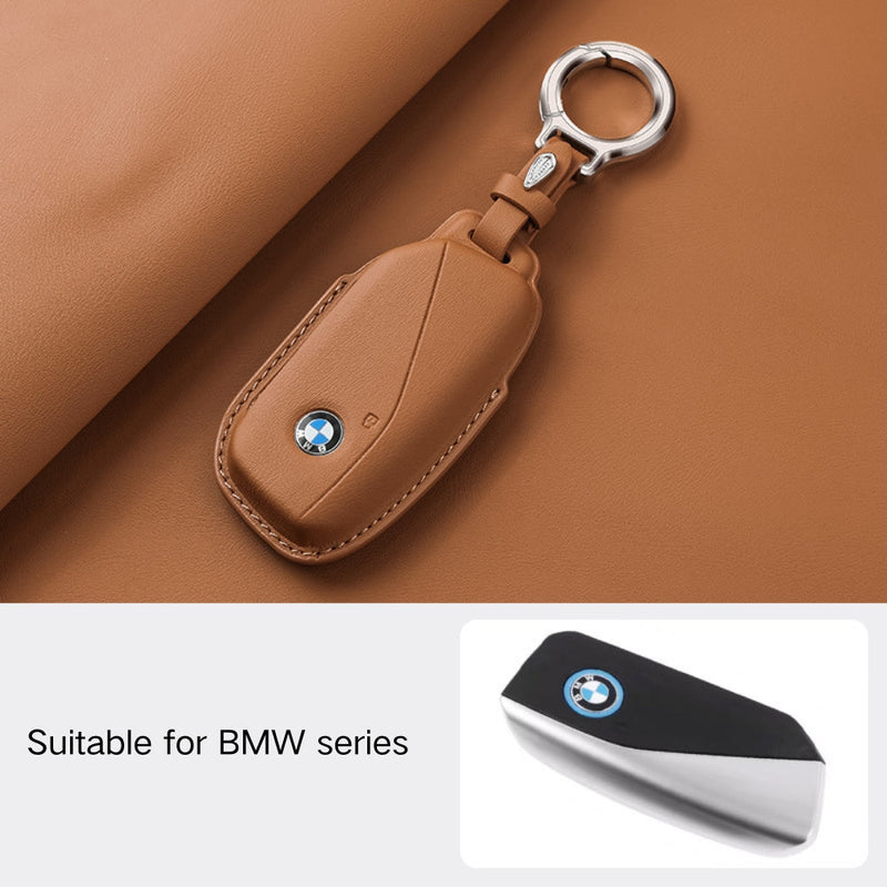 Load image into Gallery viewer, BMW Leather Car Key Fob Case Cover For 1, 2, 3, 5, 7 Series, X1, X3, X5, X6, X7, ix1, ix40, ix50, i8 - Polar Tech Australia