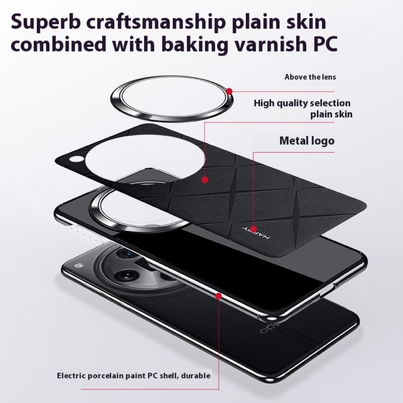 Chargez l'image dans la visionneuse de la galerie, OPPO Find X7/Ultra - Plain Leather PC Phone Case - Polar Tech Australia
