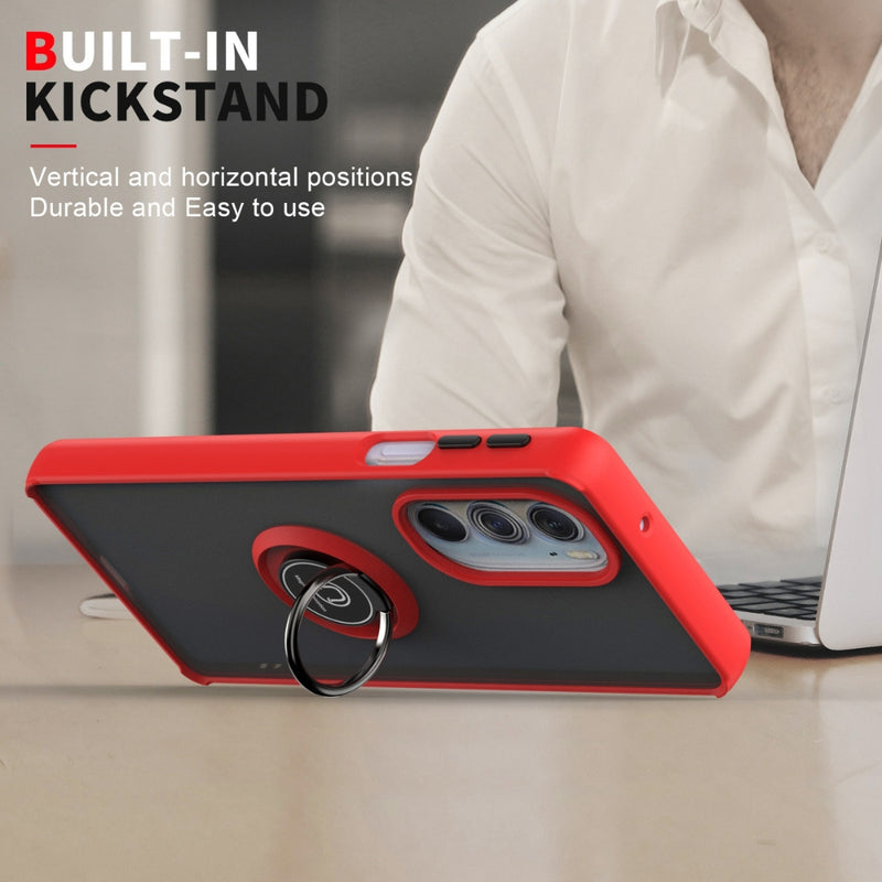 Cargue la imagen en el visor de la galería, Motorola Moto G35 - Armor Matte Magnetic Ring Stand Case - Polar Tech Australia