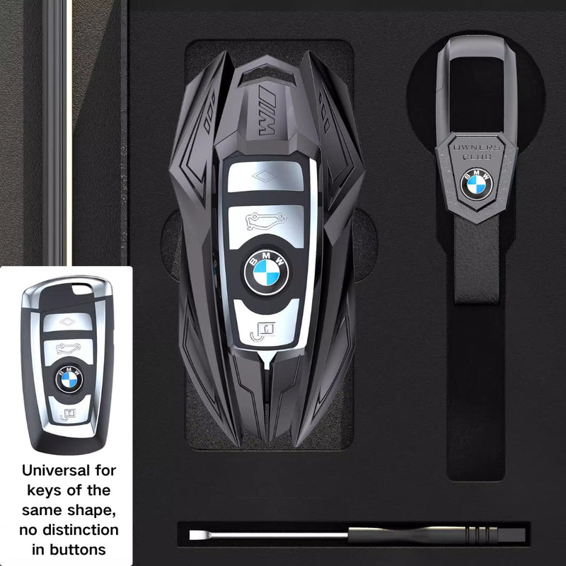 Load image into Gallery viewer, BMW Mecha Style Zinc Alloy Car Key Fob Case Cover For 1, 3, 5, 7 Series,X1, X3, X5, X6, X7 - Polar Tech Australia