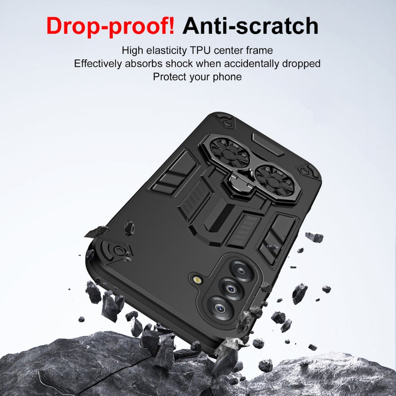 Chargez l'image dans la visionneuse de la galerie, Samsung Galaxy A07 4G (SM-A075) - Double-Ring Holder PC Hybrid TPU Phone Case - Polar Tech Australia