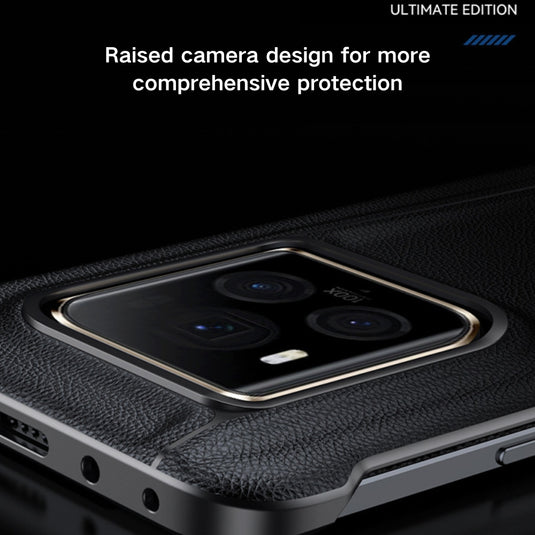 Honor Magic6 Ultimate (BVL-AN20) - Litchi Grain Leather Plating Frameless Protective Case - Polar Tech Australia