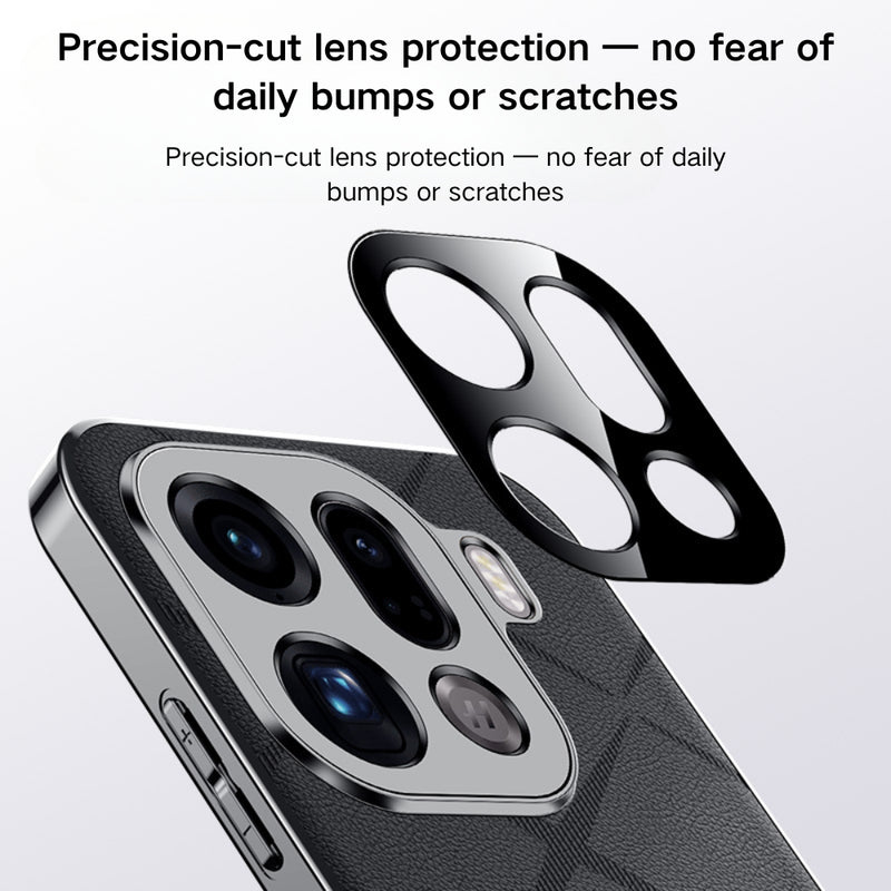 Load image into Gallery viewer, OPPO Find X9 Pro - Plain Leather PC Phone Case